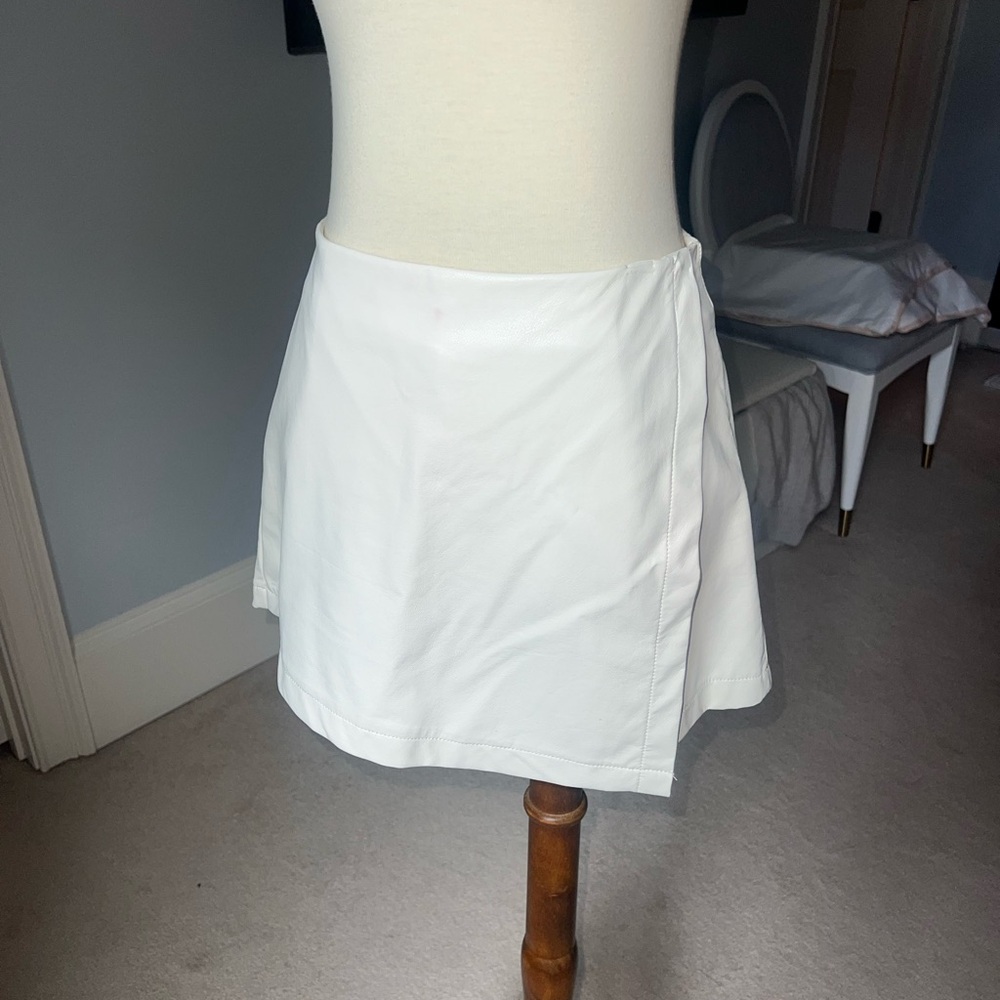 White Mini Skort